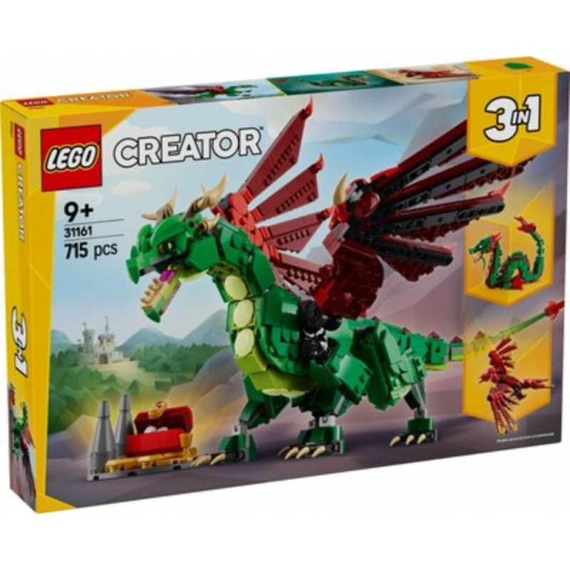 Lego Creator 3-In-1 Green Dragon (31161) (LGO31161)