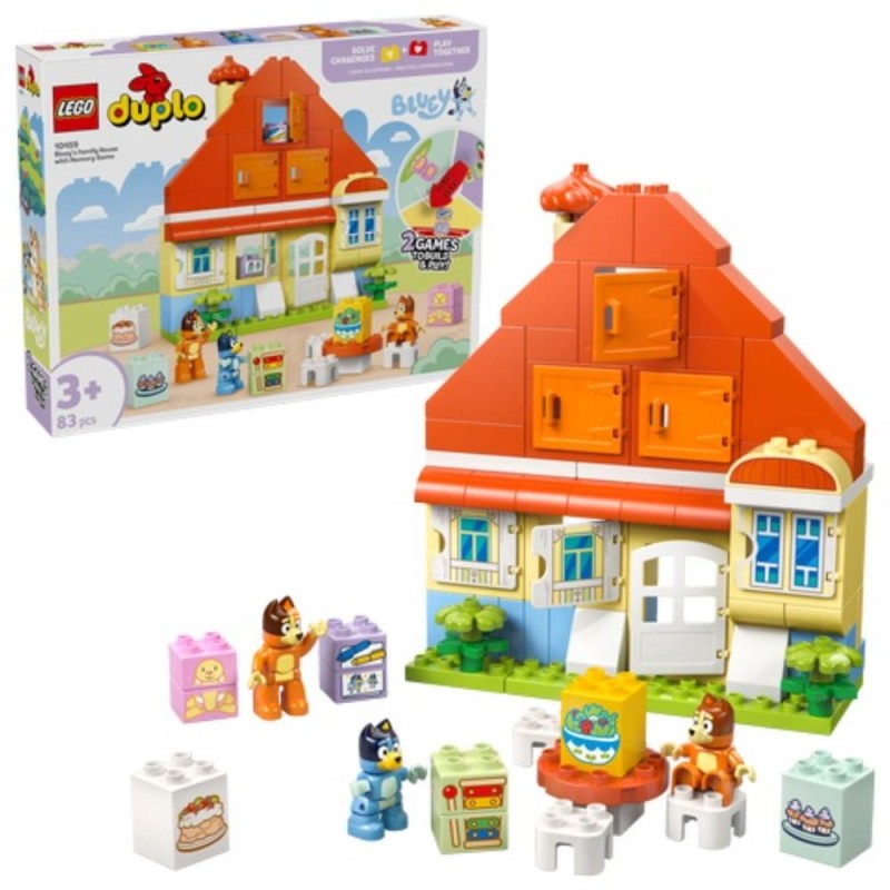 Lego Duplo Bluey Bluey's Family House with Memory Game (10459) (LGO10459)
