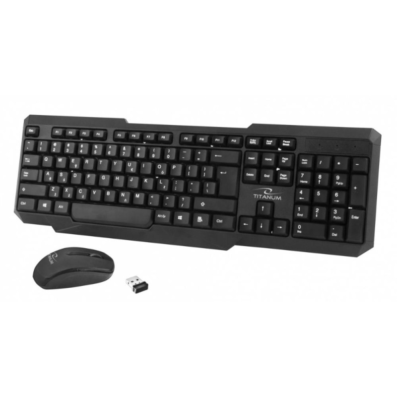 Esperanza Titanum Wiraless Set 2.4ghz Keyboard  Mouse (TK108) (ESPTK108)
