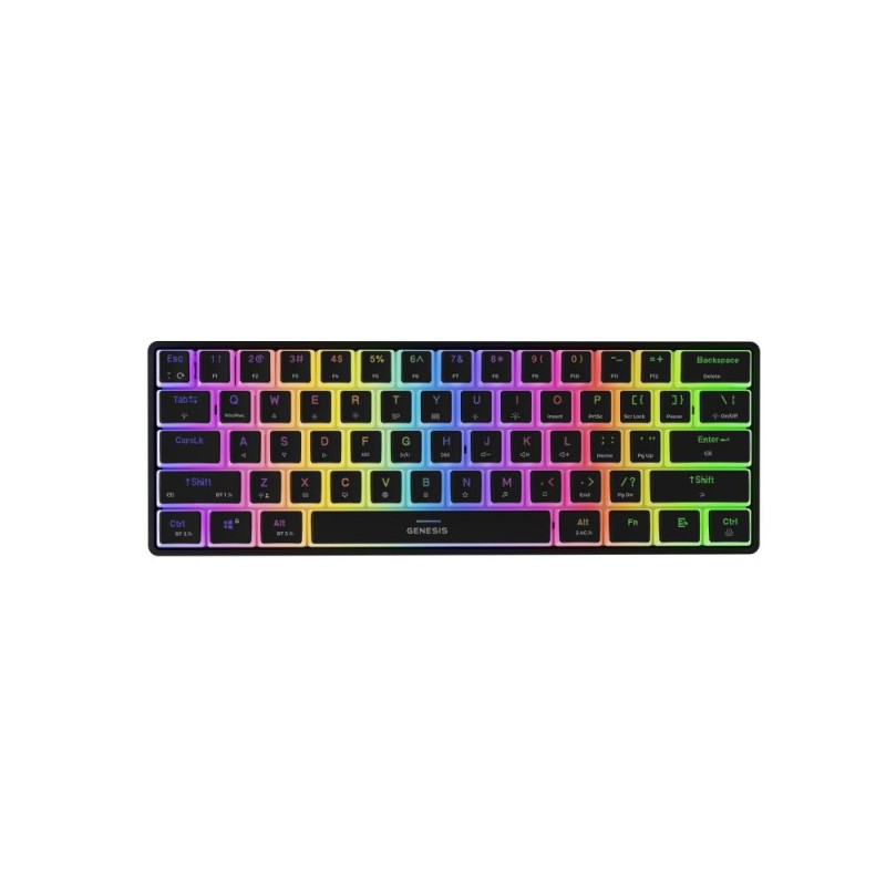 Genesis Gaming Keyboard Thor 660 G2 US Black Wireless RGB Mechanical Cateron Red (NKG-1916) GNSNKG-1916)