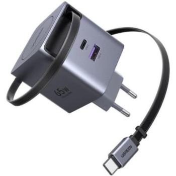 Ugreen Φορτιστής με Θύρα USB-A και Θύρα USB-C και Καλώδιο USB-C 65W (65825) (UGR65825)