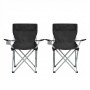 Songmics Camping Chair Set of 2 Black 84x52x81cm (GCB01BK) (SNGGCB01BK)