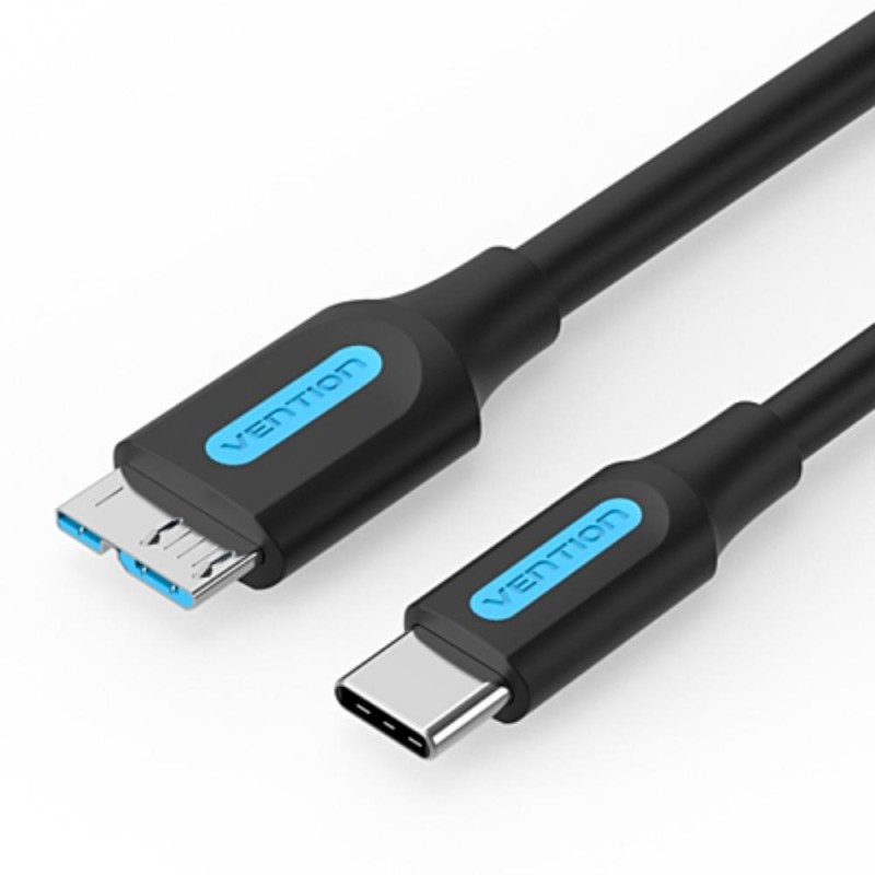 VENTION USB 3.0 C Male to Micro-B Male 2A Cable 1M Black (CQABF) (VENCQABF)