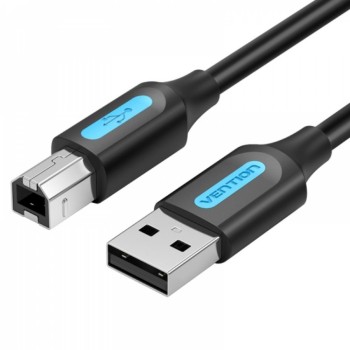 VENTION USB 2.0 A Male to B Male Cable 5M Black PVC Type (COQBJ) (VENCOQBJ)