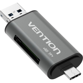 VENTION USB2.0 Multi-function Card Reader Gray (CCJH0) (VENCCJH0)