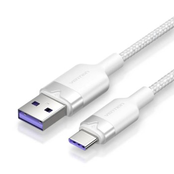 VENTION USB 2.0 A Male to C Male 6A Cable 1.5M White Flexible PVC Type (CWBWG) (VENCWBWG)