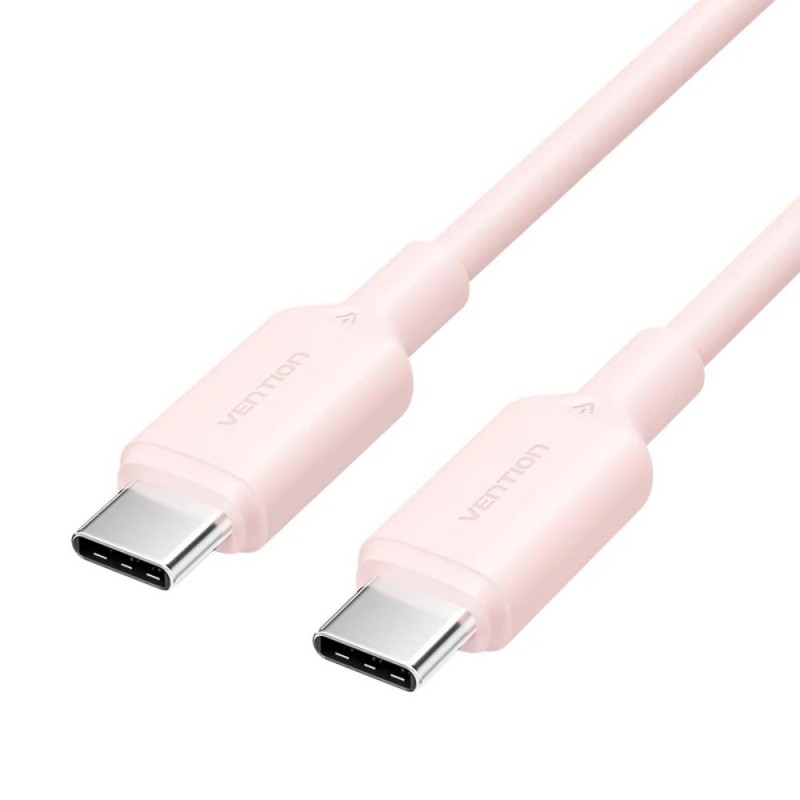 VENTION USB 2.0 Type-C Male to Type-C Male 3A Cable 1M Pink PVC Type (TRCPF) (VENTRCPF)