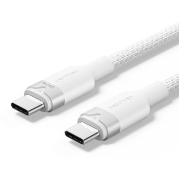 VENTION USB 2.0 C Male to C Male 5A Cable 2M White Flexible PVC Type (TRWWH) (VENTRWWH)