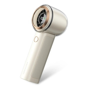 VENTION USB 5V Speed (1-100) Adjustable Handheld High-Speed Fan Beige LED Display Type (PBAN0) (VENPBAN0)