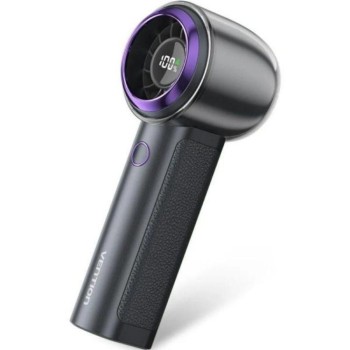 VENTION USB 5V Speed (1-100) Adjustable Handheld High-Speed Fan Electroplated Purple LED Display Type (PBBV0) (VENPBBV0)