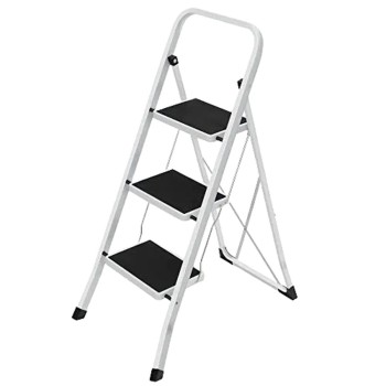 Songmics Σκάλα 3 Bαθμίδων (GSL03WT) (SNGGSL03WT)