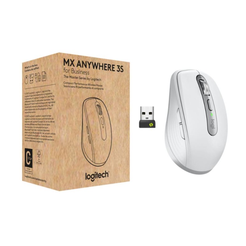 Logitech MX Anywhere 3S Mouse Pale Gray (910-006959) (LOGMXANYWHERE3SPGR)