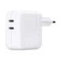 Apple Power supply unit 35W 2xUSB-C White (MW2K3ZM/A) (APPMW2K3ZM-A)