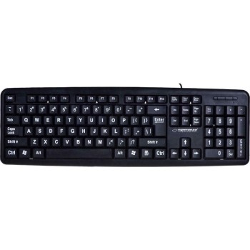 Esperanza Standard Usb Keybord With Big Letters Ek129 (EK129) (ESPEK129)
