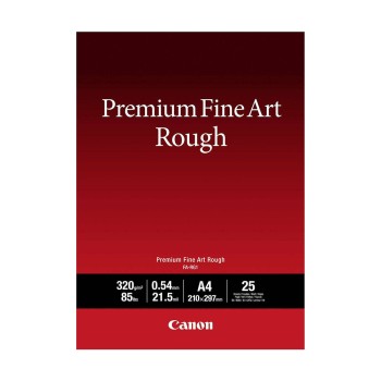 Canon FA-RG1 Photo Paper Premium Fine Art Rough A4 (21x30) 320gr/m² for Printers Inkjet 25 Sheets (4562C001) (CANFA-RG1A4)