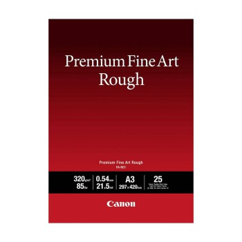 Canon FA-RG1 Photo Paper Premium Fine Art Smooth A3 320gr/m² for Printers Inkjet 25 Sheets (4562C003) (CANFA-RG1A3)
