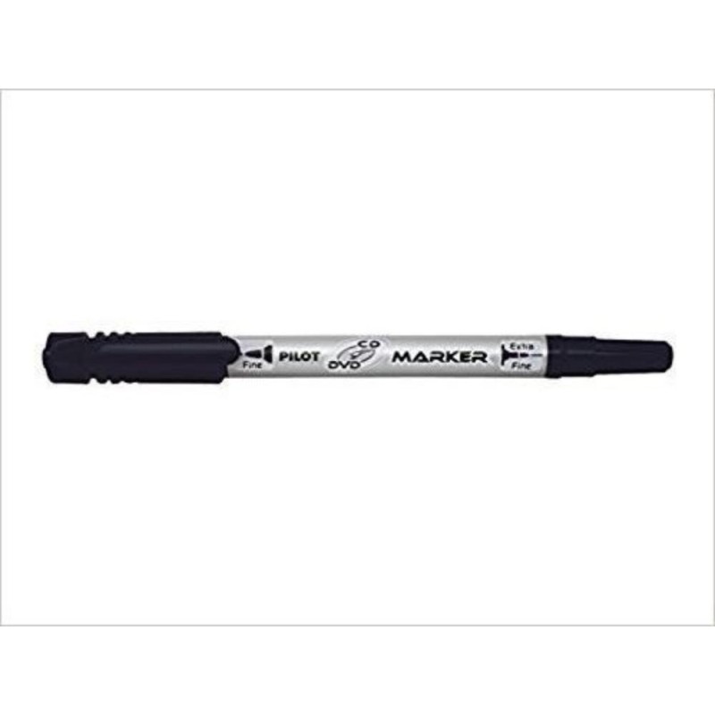 Pilot Twin-Tip CD/DVD Permanent Marker Fine & Extra Fine Black (SCA-TMCD) (PILSCA-TMCD)