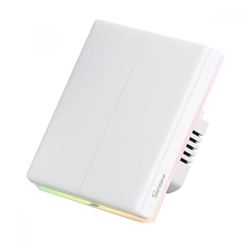 SONOFF Διακόπτης Τοίχου Χωνευτός WiFi Smart Touch TX T5 2C, 2 κανάλια (Λευκό) (T5-2C-86) (SONT5-2C-86)