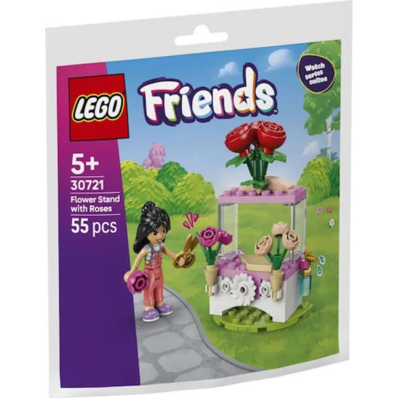 Lego Friends Flower Stand With Roses (Polybag) (30721) (LGO30721)