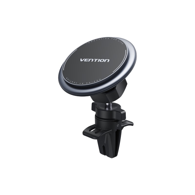 VENTION Car Magnetic Phone Holder Shock-Absorbing Type, Tir Vent Clip Type, Gray (KSPH0) (VENKSPH0)