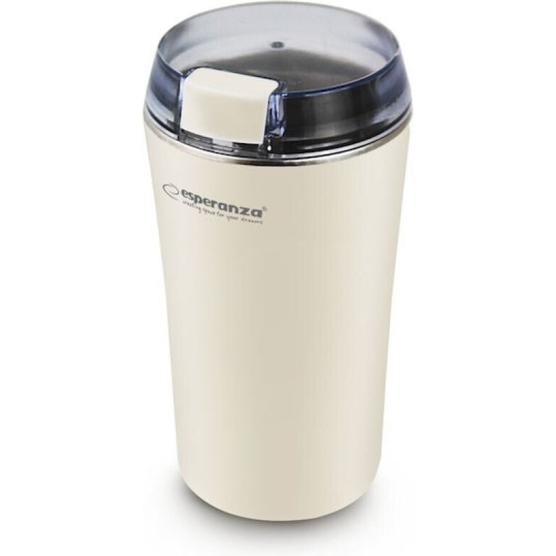 Esperanza Ristretto Electric Coffee Grinder 160W White (EKC008W) (ESPEKC008W)