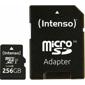 INTENSO microSDXC Card 256GB Class 10 UHS-I Premium with Adapter (3423492) (INTE3423492)