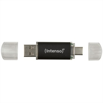 INTENSO Twist Line 64GB USB 3.2 Flash Drive USB-C USB-A Anthracite (3539490) (INTE3539490)