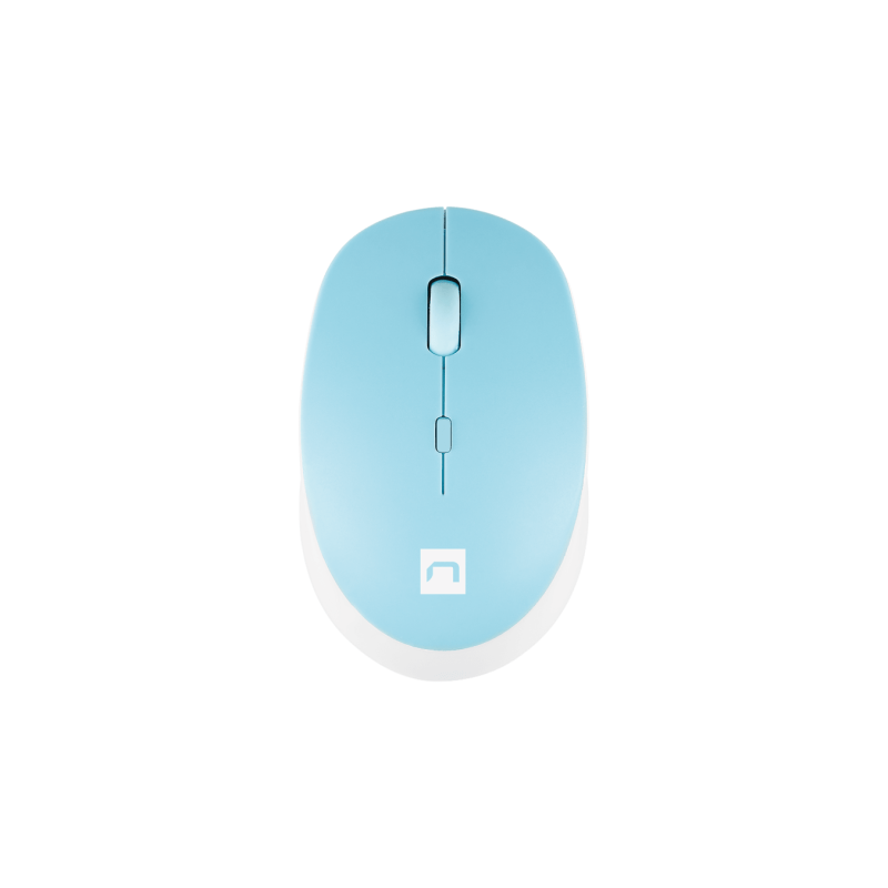 NATEC Harrier 2 Silent Wireless Mouse 1600 DPI Bluetooth 5.1 - White-Blue (NMY-1963) (NTCNMY-1963)