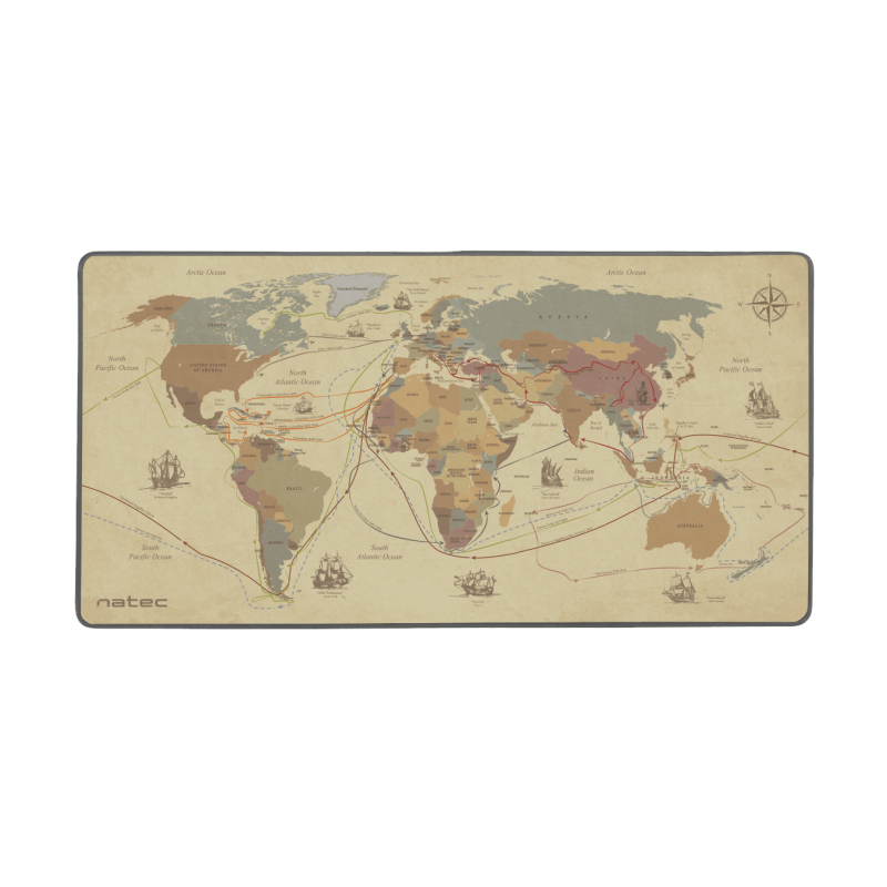 NATEC Discoveries Maxi Mouse Pad World Map 800x400mm (NPO-1457) (NTCNPO-1457)