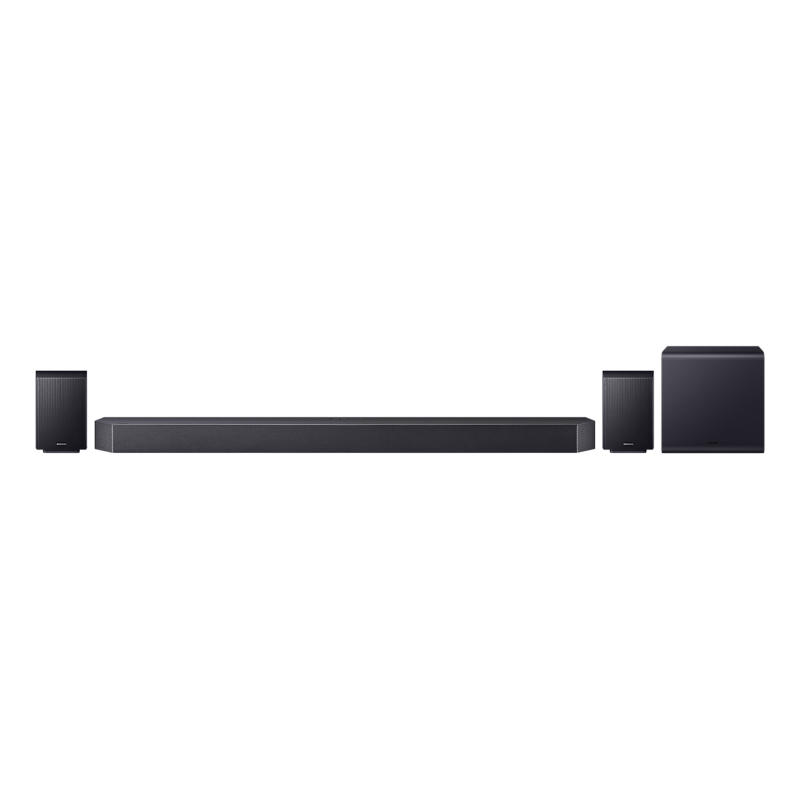 Samsung Soundbar Q990H 11.1.4ch Wireless Dolby Atmos Rear Speakers Q-Symphony SpaceFit Sound Pro (HW-Q990H) (SAMHW-Q990H-EN)