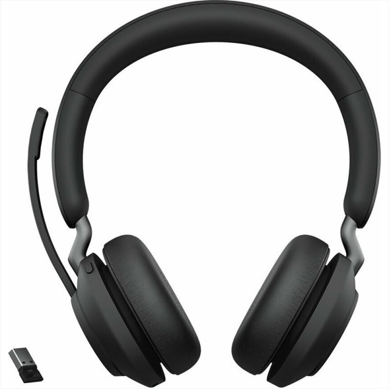 JABRA Evolve2 65 Wireless Stereo Headset MS USB-A Link 380a Black (26599-999-999) (JAB26599-999-999)