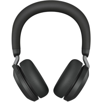 JABRA Evolve2 75 Wireless Stereo Headset MS USB-C Link 380c with Charging Stand Black (27599-999-889) (JAB27599-999-889)