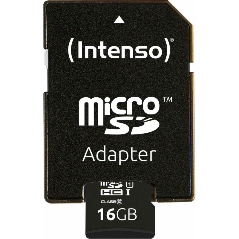 INTENSO microSDHC Card 16GB Class 10 UHS-I Professional with Adapter (3433470) (INTE3433470)