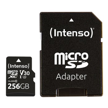 INTENSO microSDXC Card 256GB Class 10 UHS-I Professional with Adapter (3433492) (INTE3433492)