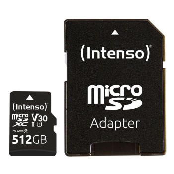 INTENSO microSDXC Card 512GB Class 10 UHS-I Professional with Adapter (3433493) (INTE3433493)