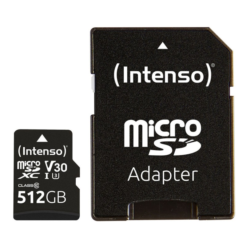 INTENSO microSDXC Card 512GB Class 10 UHS-I Professional with Adapter (3433493) (INTE3433493)