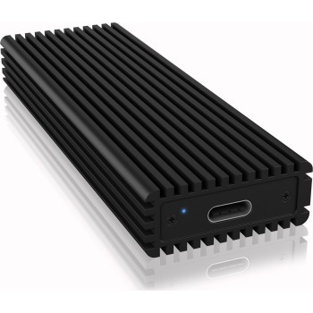 ICY BOX External Enclosure for M.2 NVMe SSD USB 3.1 Gen 2 Type-C 2230 to 2280 Aluminium Black (IB-1816M-C31) (RSCIB-1816M-C31)