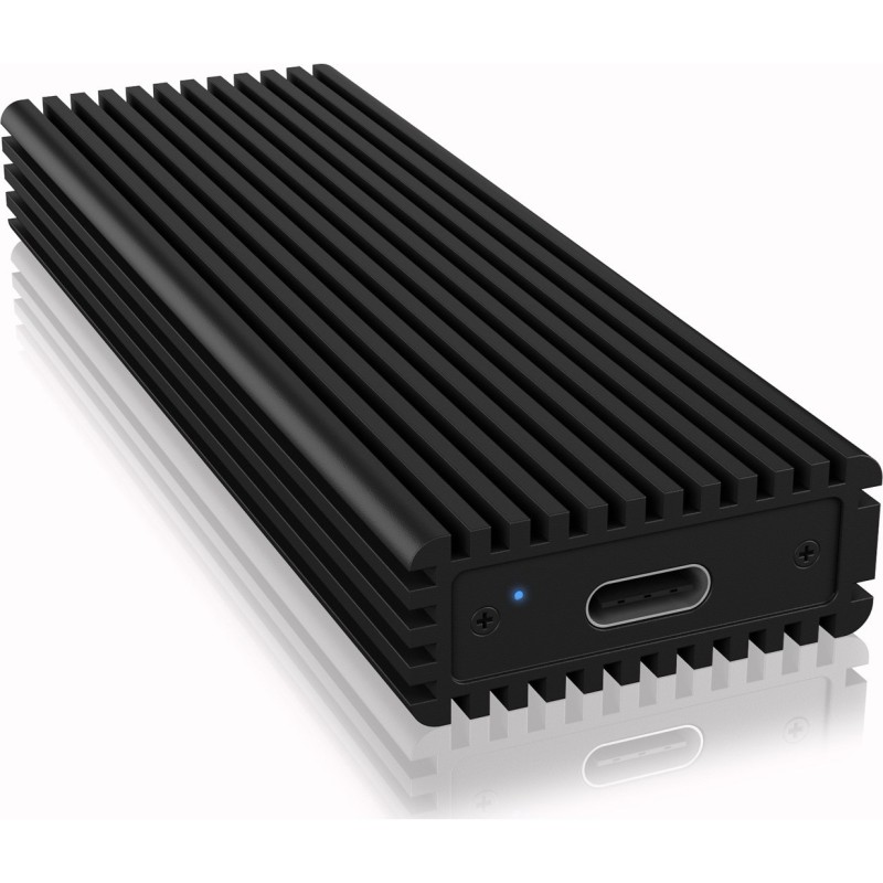 ICY BOX External Enclosure for M.2 NVMe SSD USB 3.1 Gen 2 Type-C 2230 to 2280 Aluminium Black (IB-1816M-C31) (RSCIB-1816M-C31)