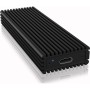 ICY BOX External Enclosure for M.2 NVMe SSD USB 3.1 Gen 2 Type-C 2230 to 2280 Aluminium Black (IB-1816M-C31) (RSCIB-1816M-C31)