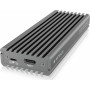 ICY BOX External Enclosure for M.2 NVMe SSD USB 3.1 Gen 2 Type-C with Write Protection Aluminium Grey (IB-1817M-C31) (RSCIB-1817M-C31)