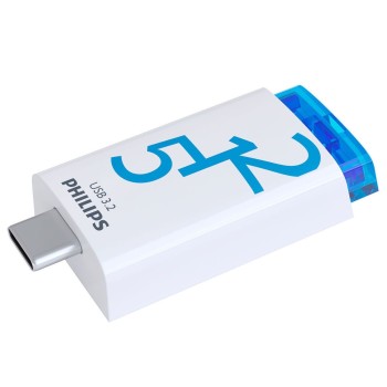 PHILIPS USB 3.2 Flash Drive 512GB Click Series USB-C (FM51FD175B/00) (PHIFM51FD175B-00)