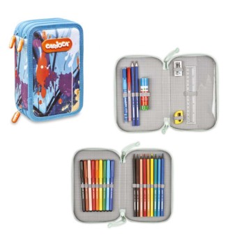 ΚΑΣΕΤΙΝΑ CARIOCA ΓΕΜΑΤΗ SPRAY 2 ZIP ΒLUE