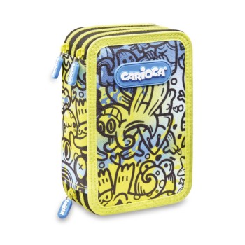 ΚΑΣΕΤΙΝΑ CARIOCA ΓΕΜΑΤΗ COMIX 3 ZIP YELLOW/ΒLUE