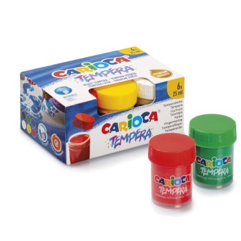 ΤΕΜΠΕΡΕΣ CARIOCA ΣΕΤ ΒΑΖΑΚΙ 6/25ml