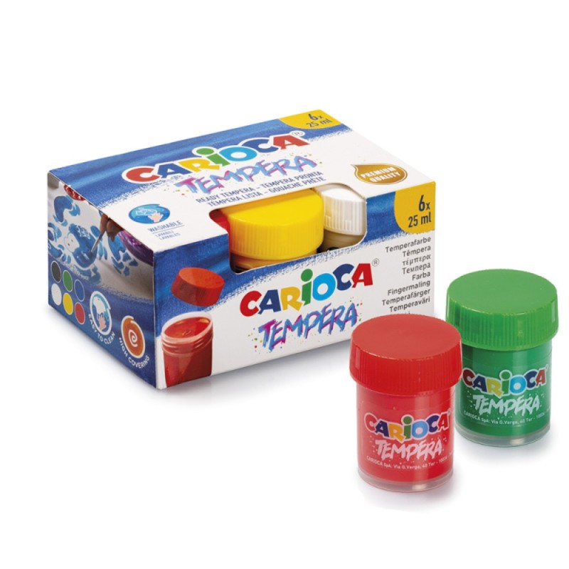 ΤΕΜΠΕΡΕΣ CARIOCA ΣΕΤ ΒΑΖΑΚΙ 6/25ml