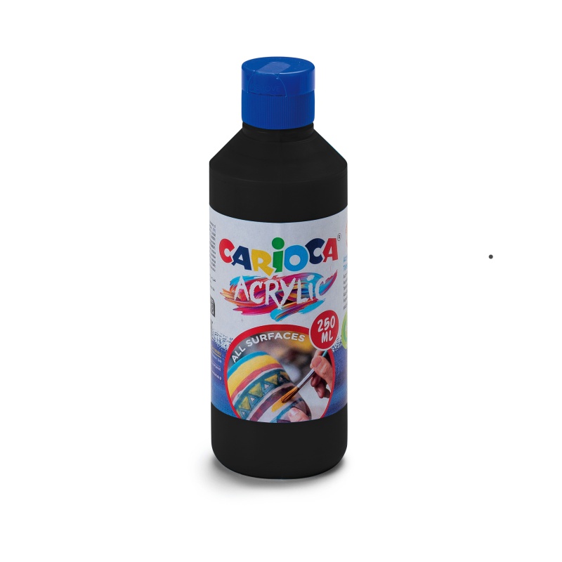 ΧΡΩΜΑΤΑ ΑΚΡΥΛΙΚΑ CARIOCA ΜΠΟΥΚΑΛΙ 250ml BLACK