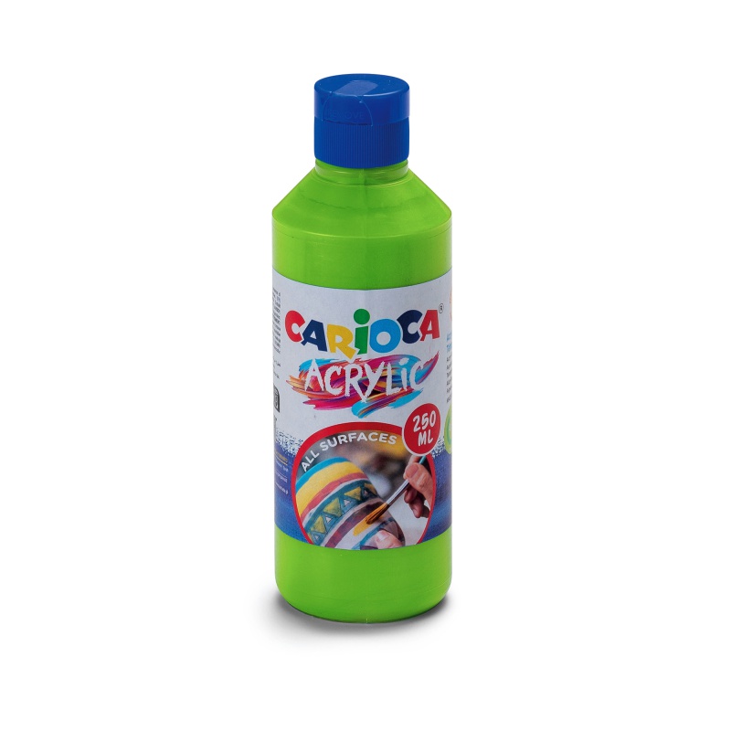 ΧΡΩΜΑΤΑ ΑΚΡΥΛΙΚΑ CARIOCA ΜΠΟΥΚΑΛΙ 250ml BRIGHT GREEN