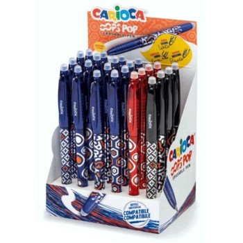ΣΤΥΛΟ CARIOCA ERASABLE OOPS POP (stand 24τεμ.)