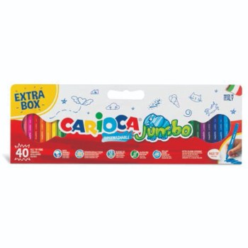 ΜΑΡΚΑΔΟΡΟΙ CARIOCA ΣΕΤ JUMBO 40 χρωμ.