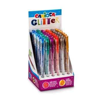 ΣΤΥΛΟ CARIOCA GLITTER GEL (stand 36τεμ.)